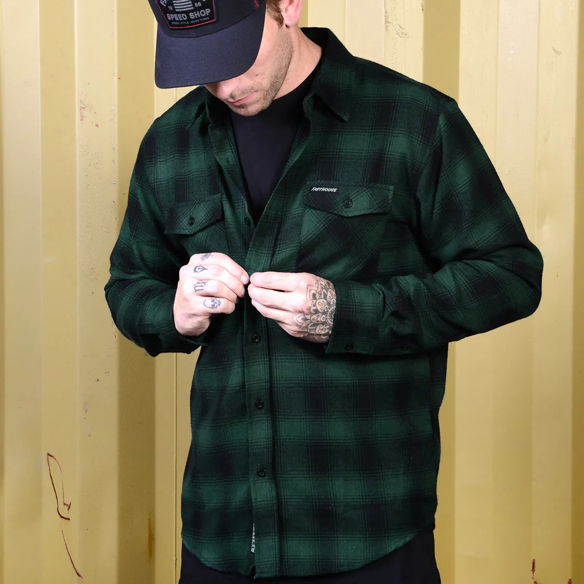 Saturday Night Special Flannel - Green/Black