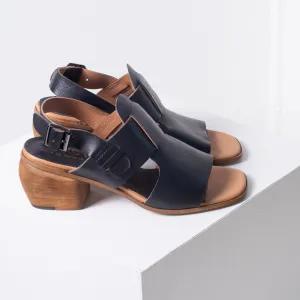 Shoto Mid Heel Sandal (black)
