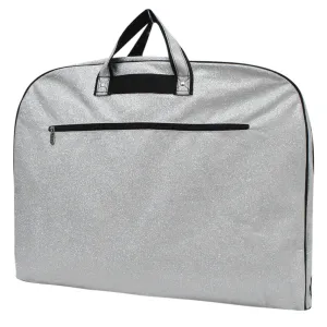 Silver Glitter Glitter Gymnastics Competition Garment Bag and Cheer Dance Garment Bags