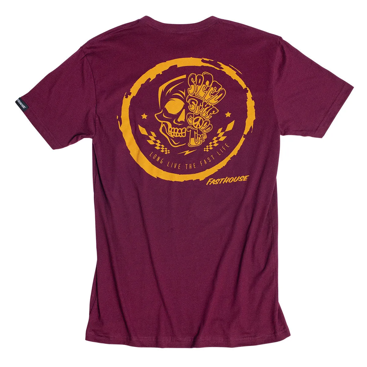 Skully Tee - Maroon