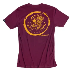 Skully Tee - Maroon