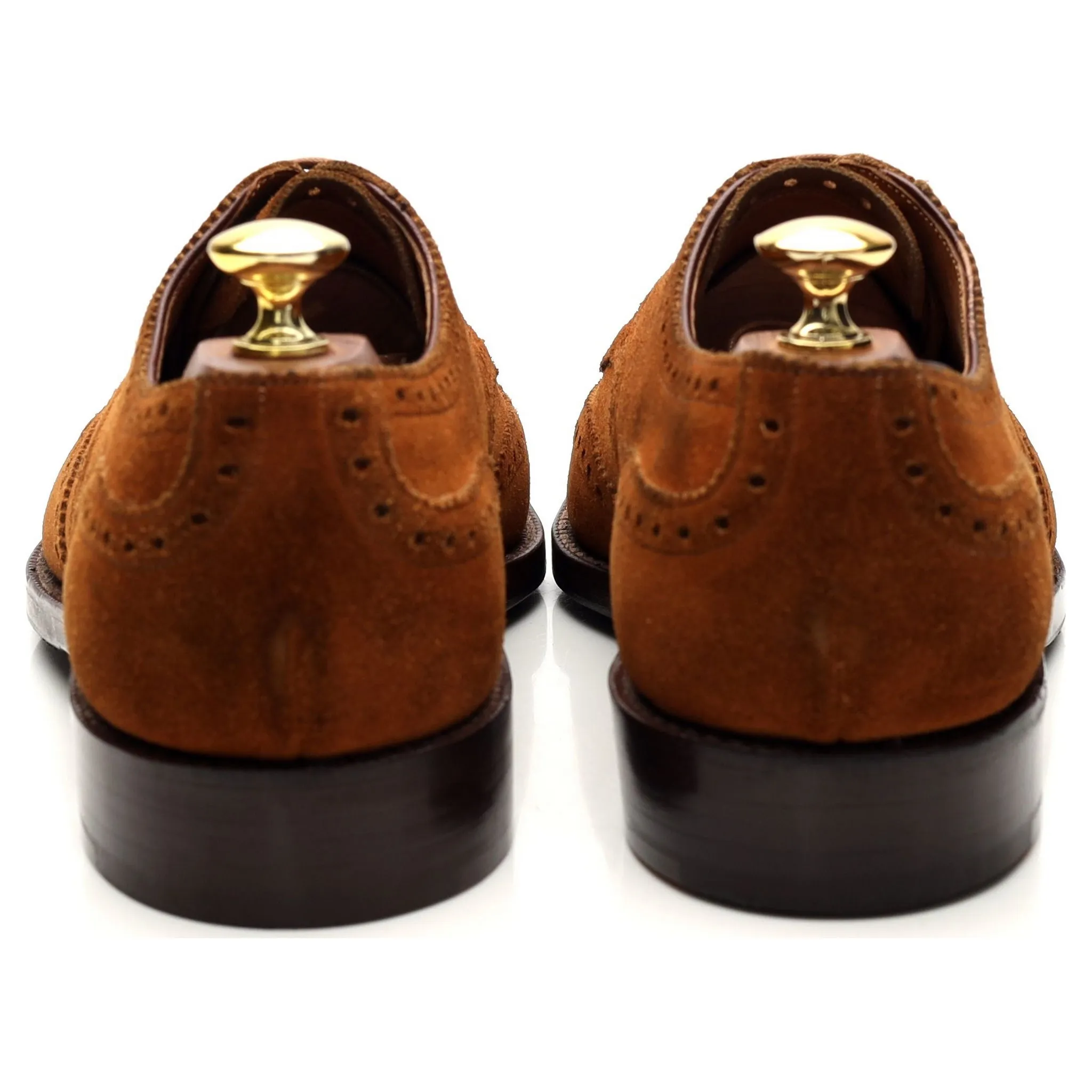 Snuff Brown Suede Derby Brogue UK 8.5 E