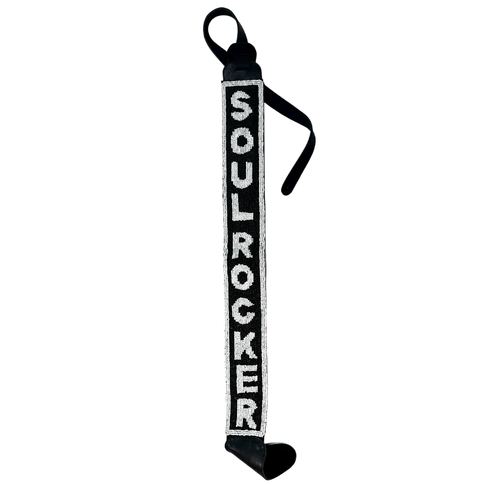 Soulrocker Beaded Black/White Guitar Strap