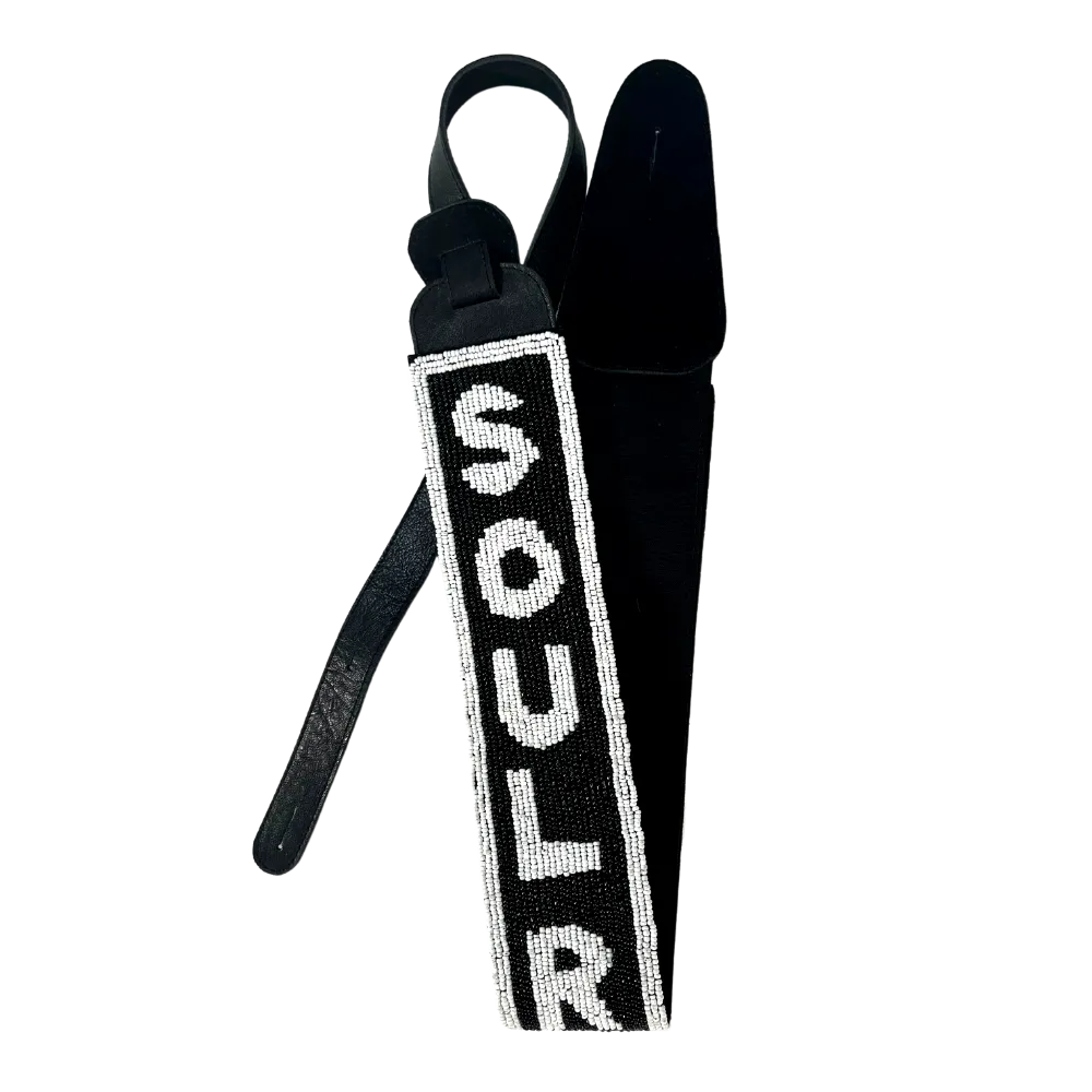 Soulrocker Beaded Black/White Guitar Strap