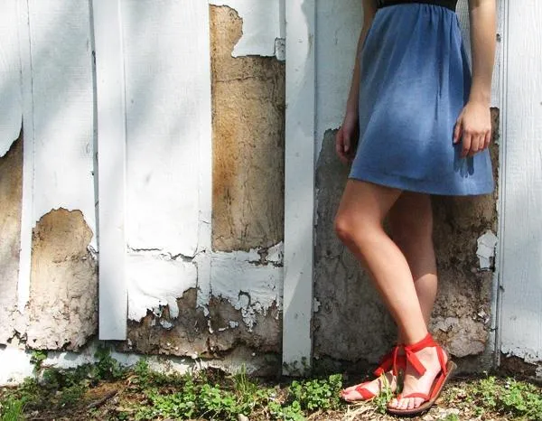 Sseko Brown Leather Ribbon Sandals