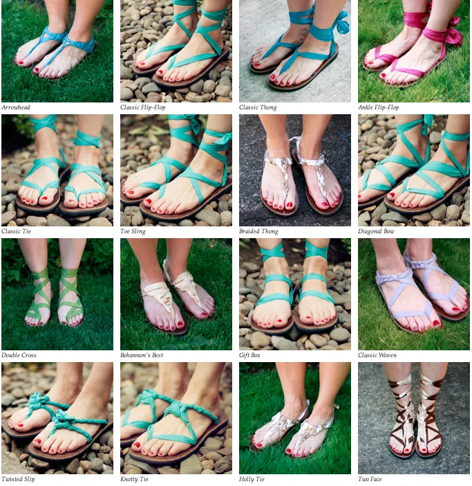 Sseko Brown Leather Ribbon Sandals