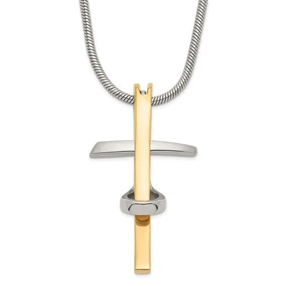 Stainless Steel Cross Pendant Necklace