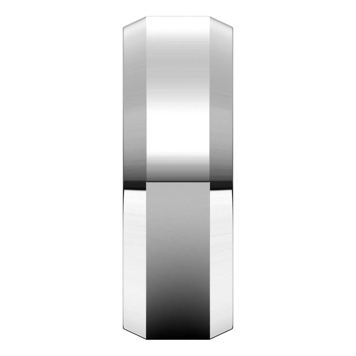 Sterling Silver 7 mm Beveled Edge Comfort Fit Light Band