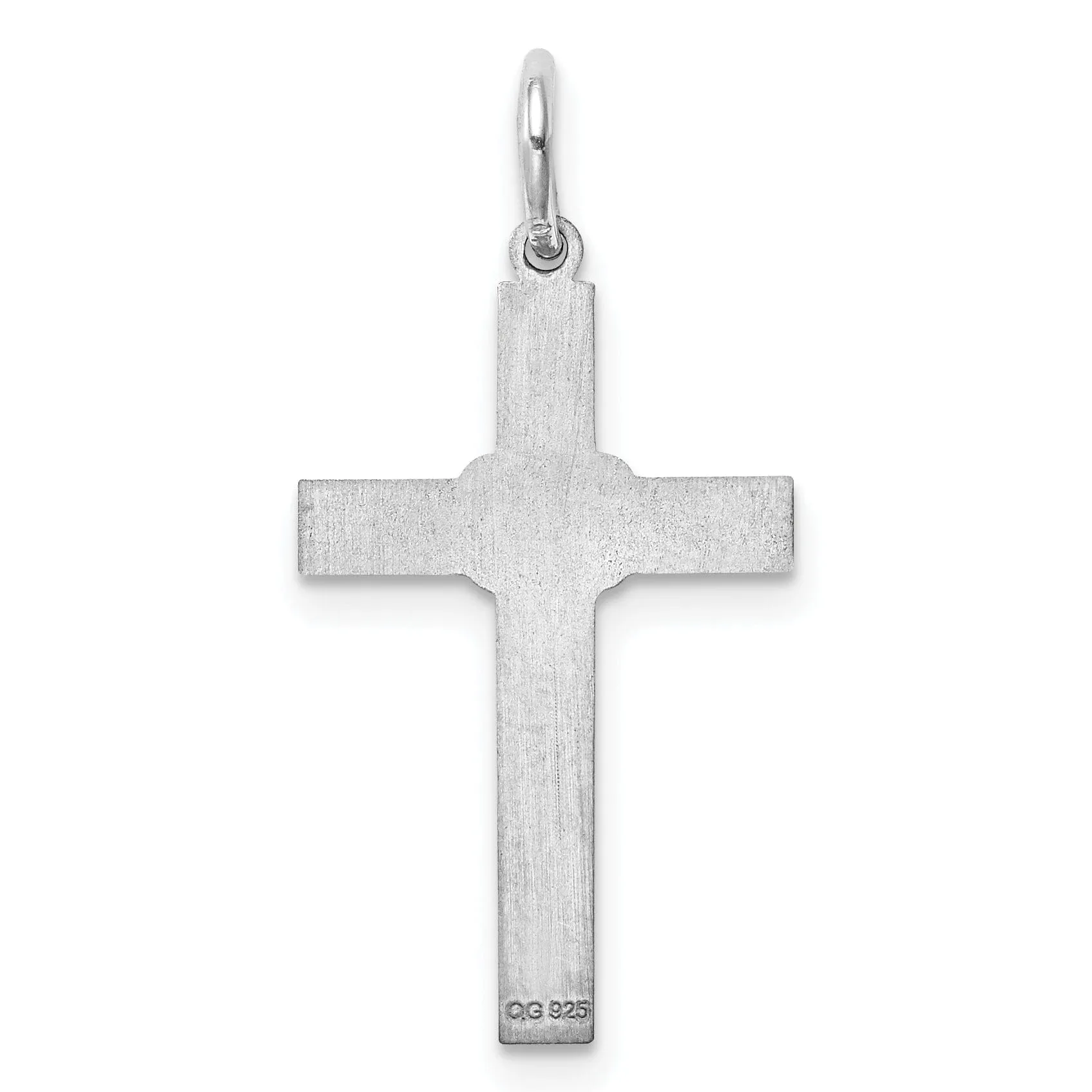Sterling Silver Laser Designed Cross Pendant