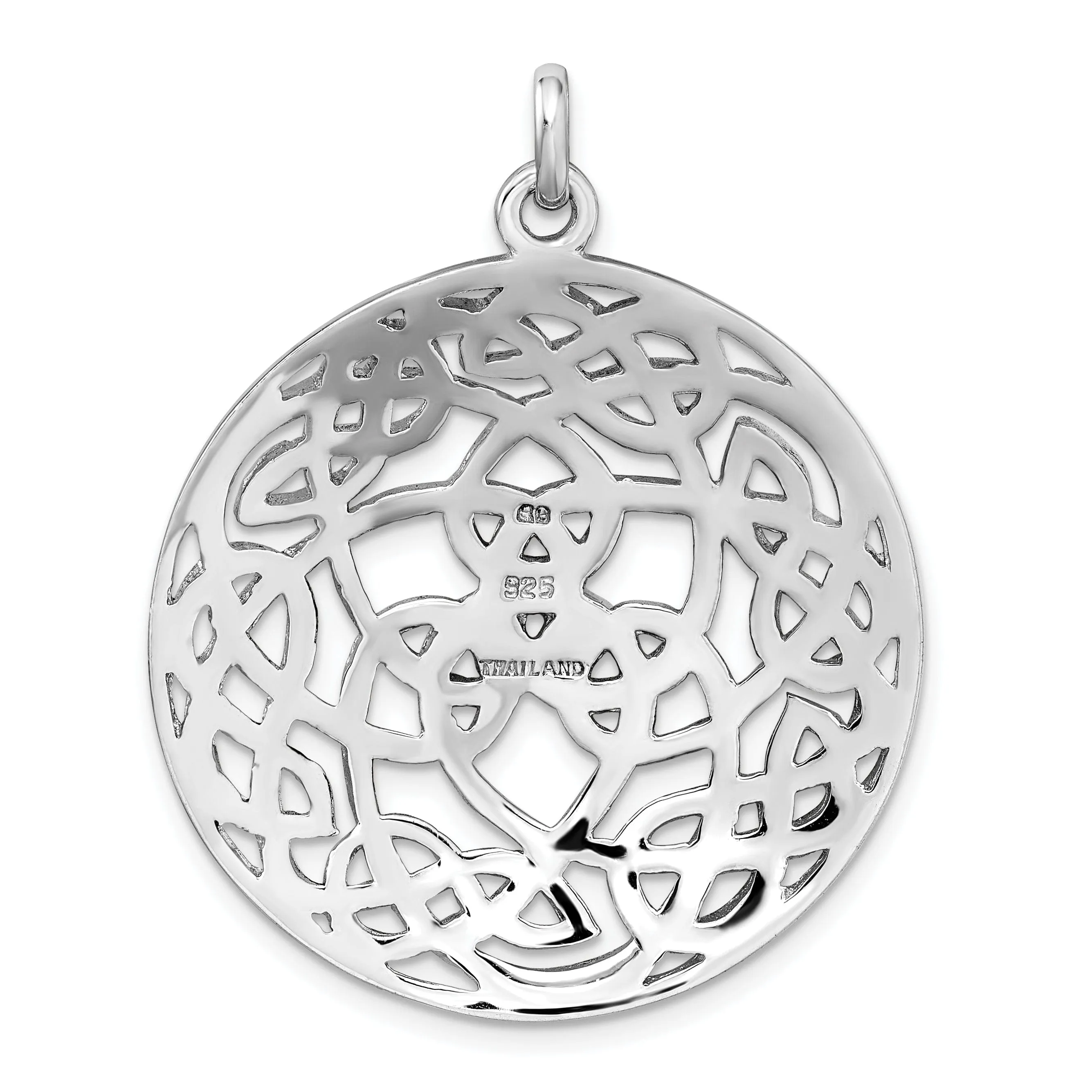 Sterling Silver Polished Finish Celtic Charm