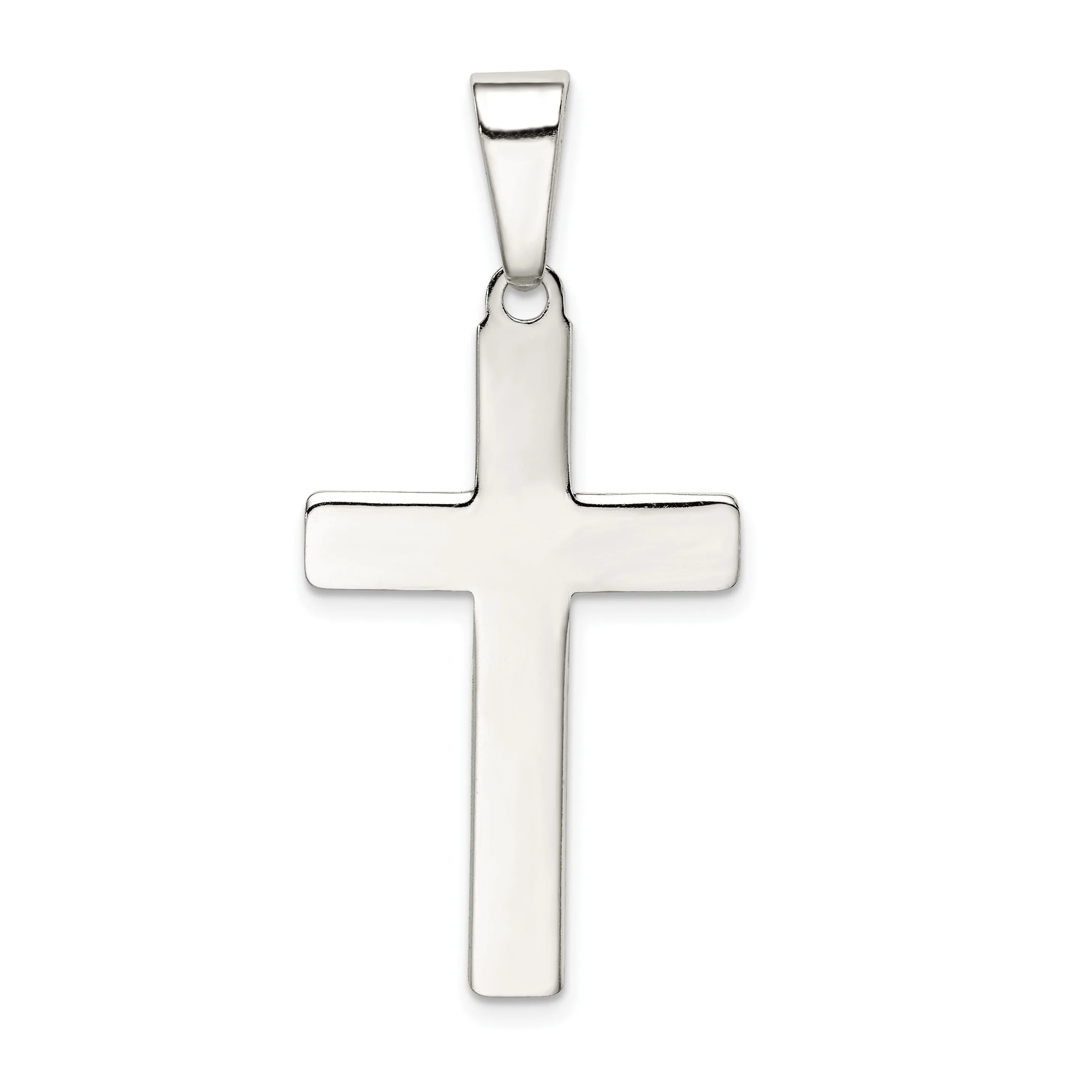 Sterling Silver Polished Latin Cross Pendant