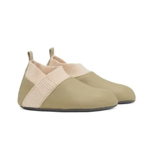 Stonz Yale Slip-on Baby Shoes - Olive/Smoky Cream