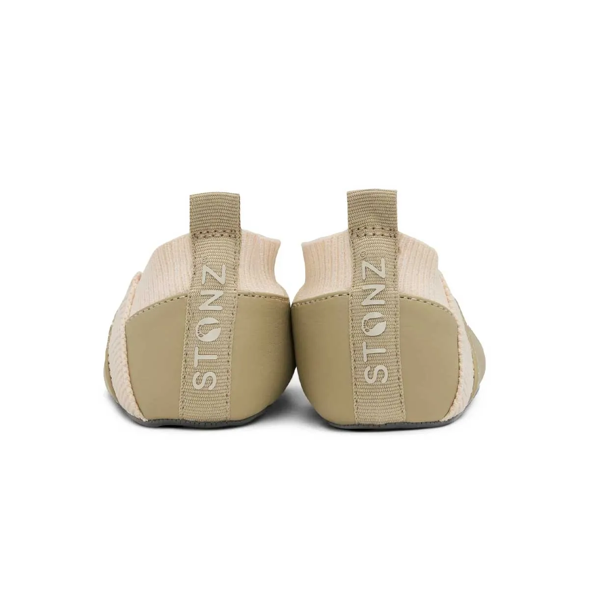 Stonz Yale Slip-on Baby Shoes - Olive/Smoky Cream