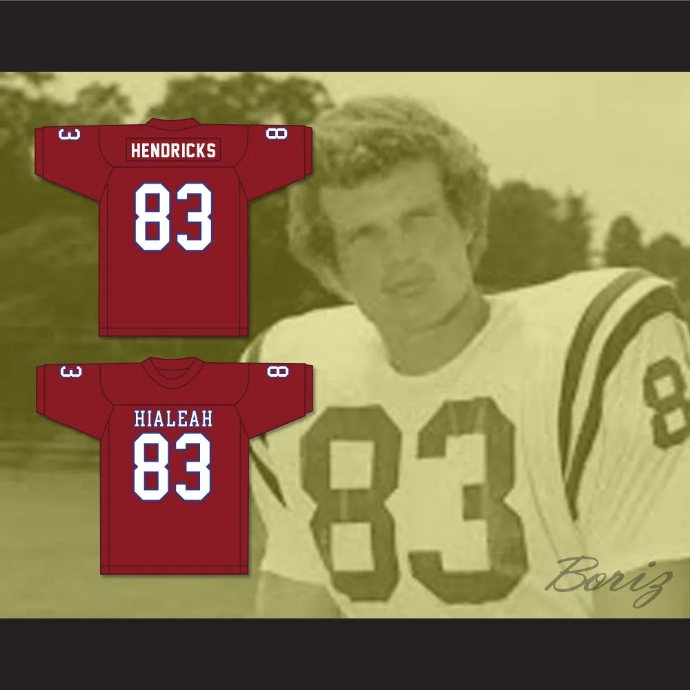 Ted Hendricks 83 Hialeah Senior High School Thoroughbreds Scarlet Red Football Jersey 2