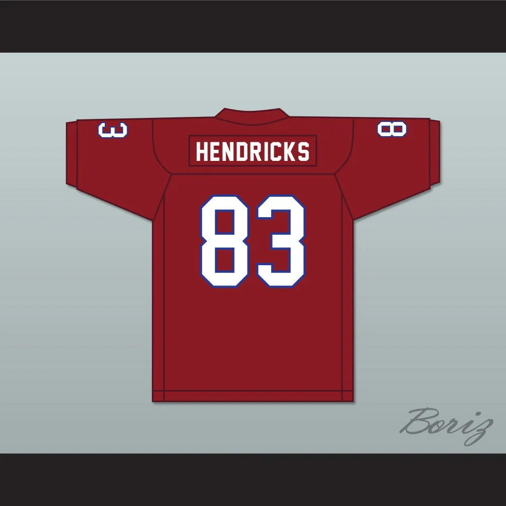 Ted Hendricks 83 Hialeah Senior High School Thoroughbreds Scarlet Red Football Jersey 2