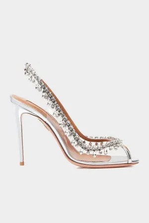 Temptation Crystal Sandal 105 in Silver
