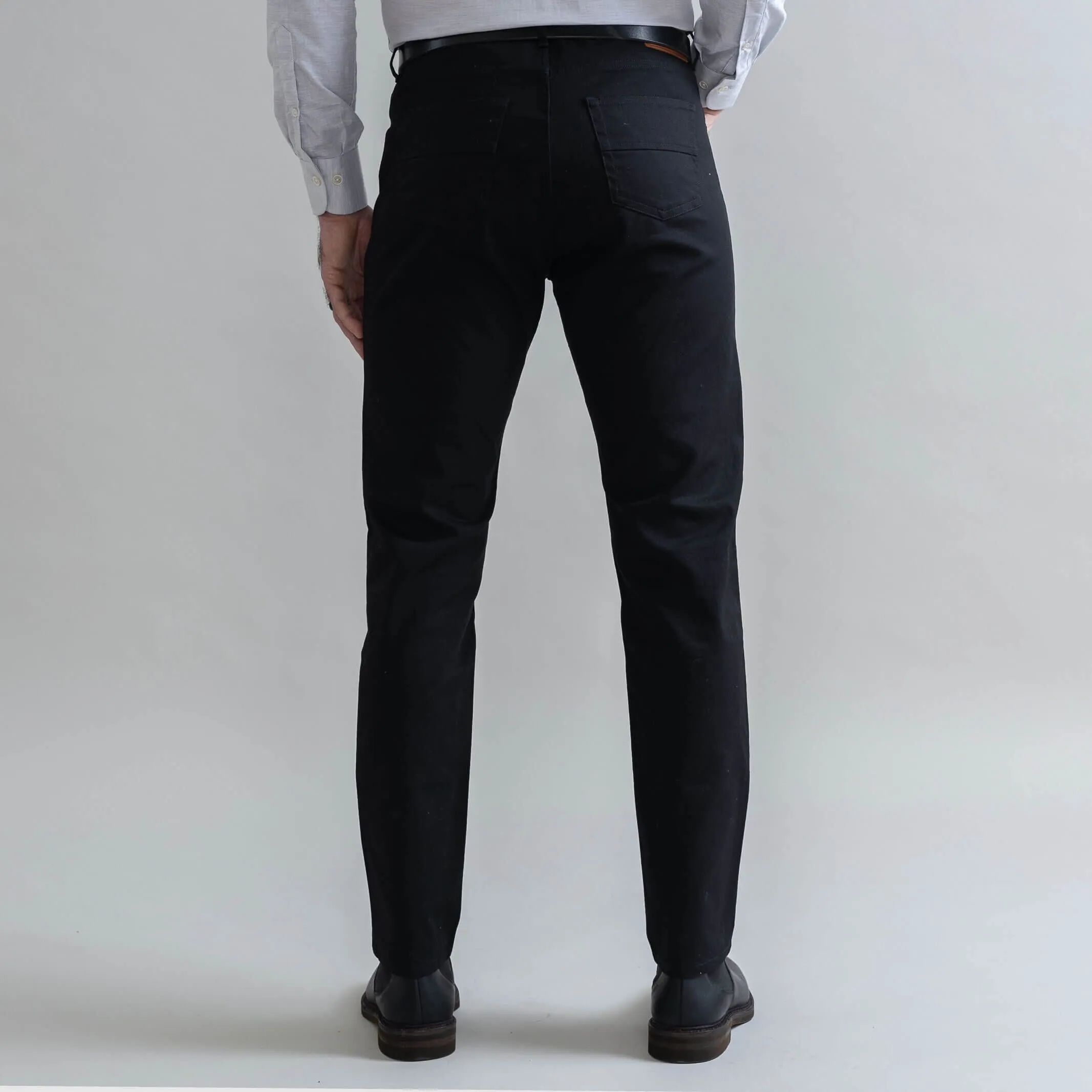 The Black Stretch Canvas Franklin 5 Pocket Custom Pant
