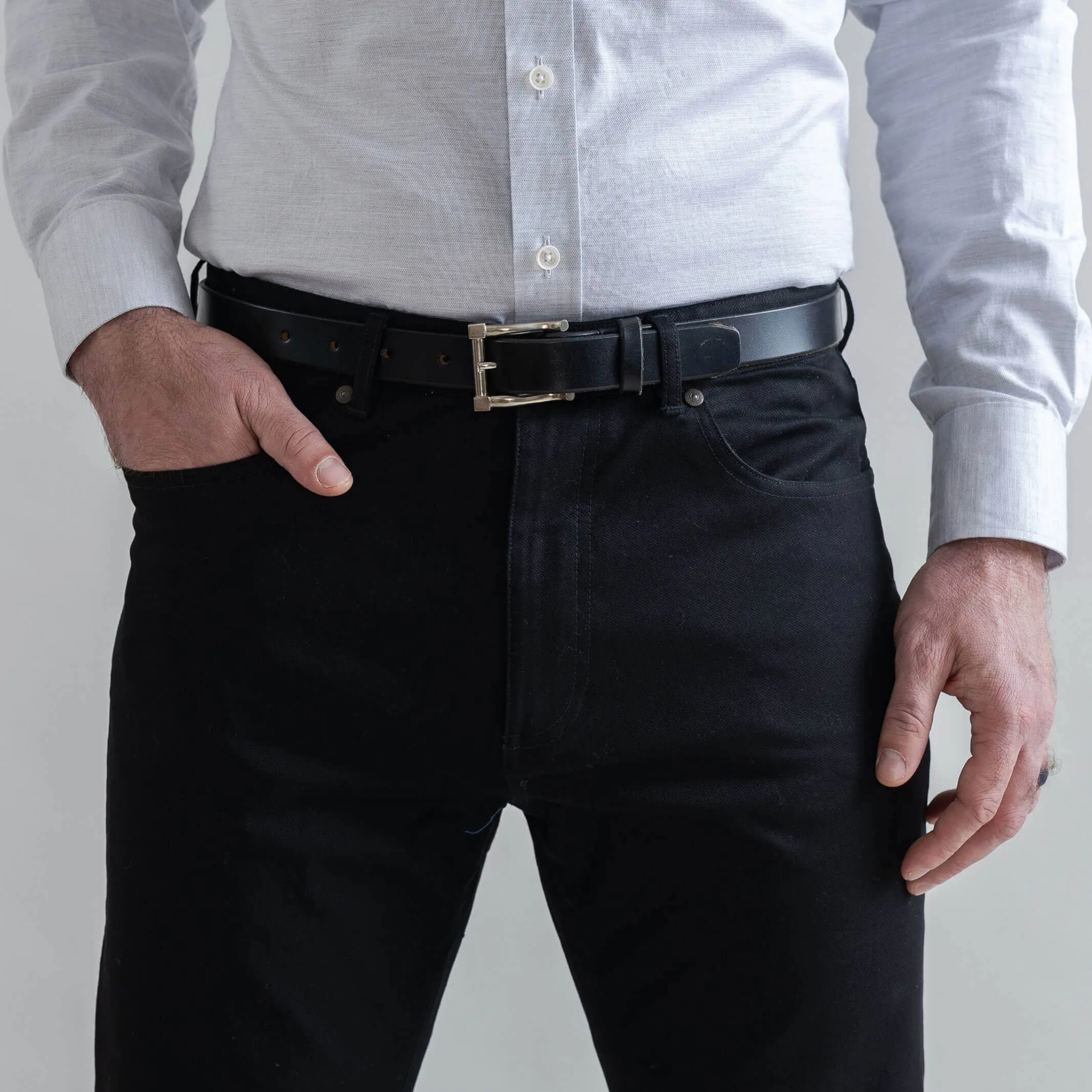The Black Stretch Canvas Franklin 5 Pocket Custom Pant
