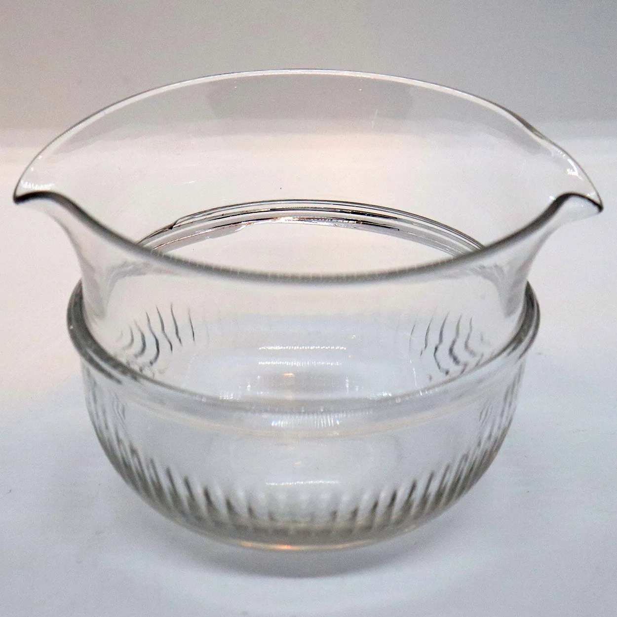 Three English Georgian Glass Double-Lip Wine Rinsers