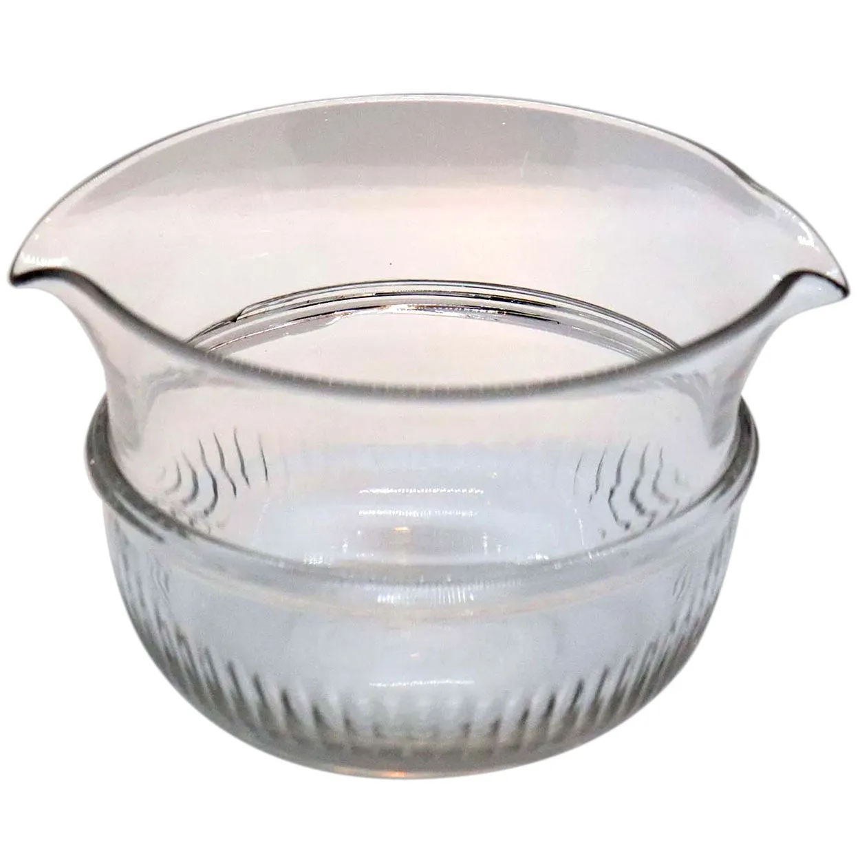Three English Georgian Glass Double-Lip Wine Rinsers