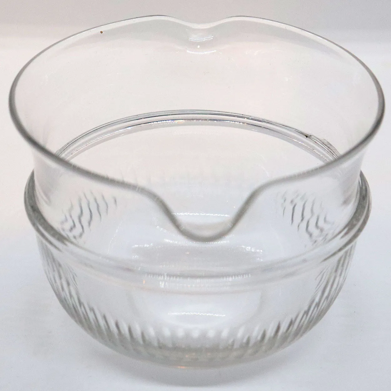 Three English Georgian Glass Double-Lip Wine Rinsers