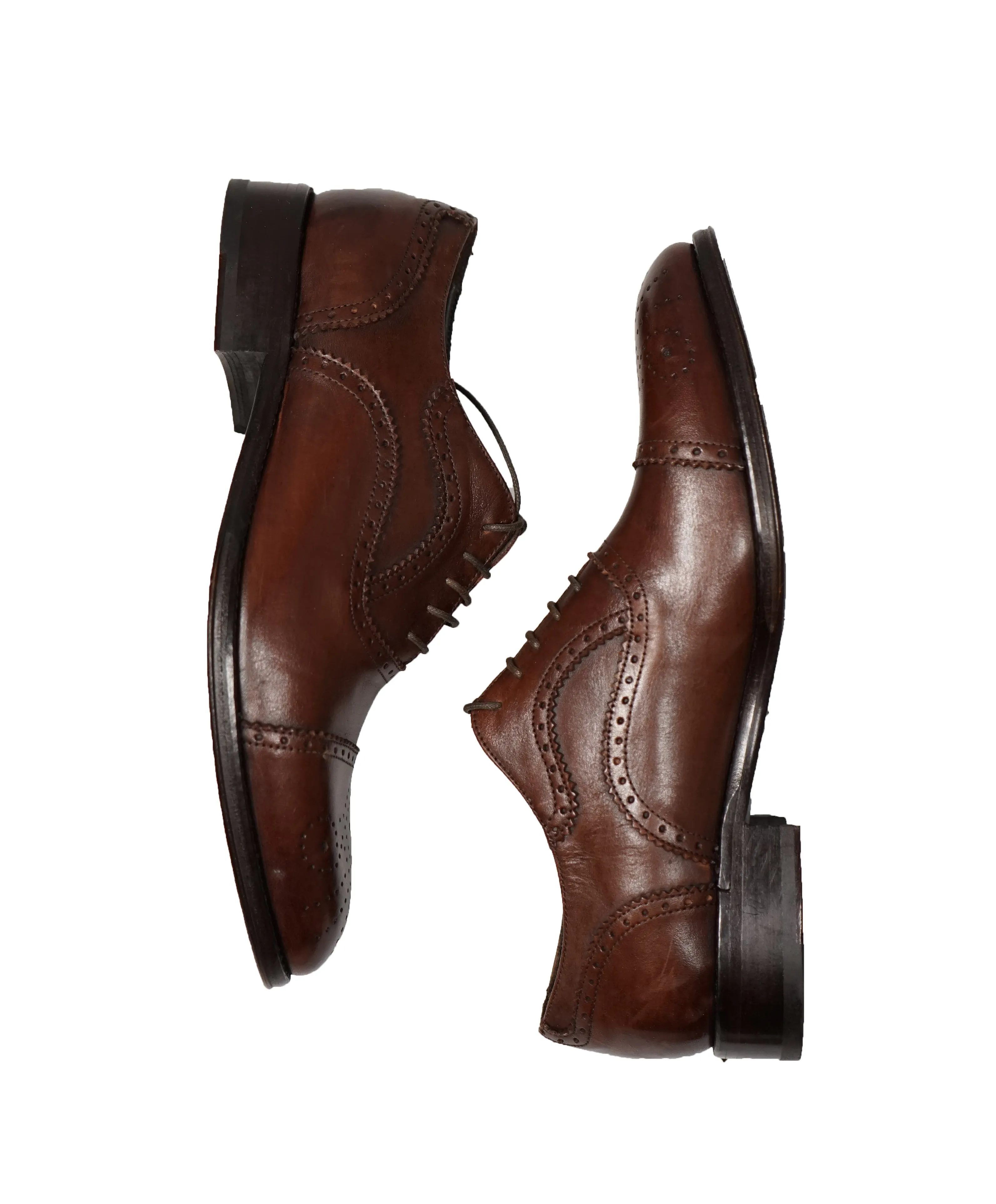 TO BOOT NEW YORK - CAPOTE Brown Brogue Cap-Toe Oxfords - 8.5