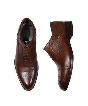 TO BOOT NEW YORK - CAPOTE Brown Brogue Cap-Toe Oxfords - 8.5