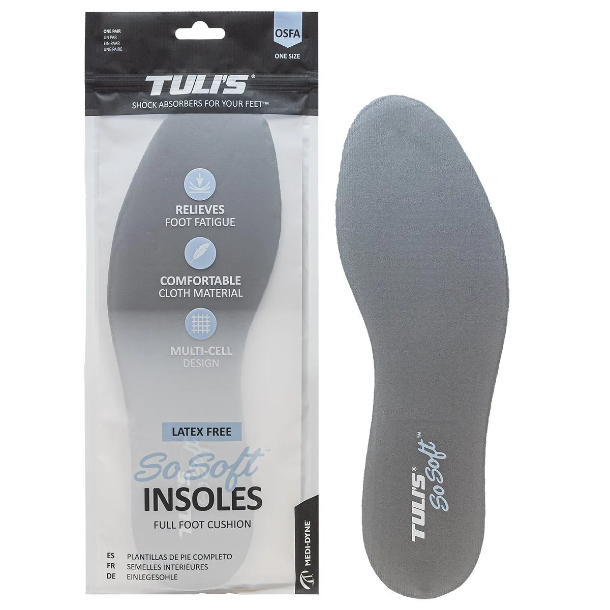 TULI'S SO SOFT INSOLES - FULL FOOT CUSHION - OSFA