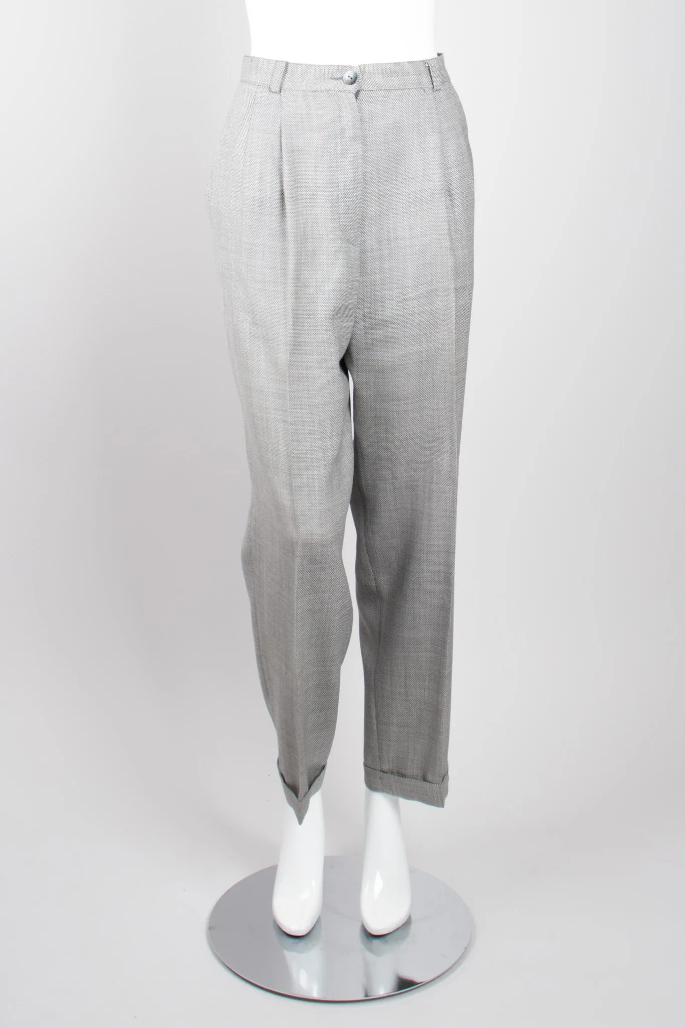 Tweed Vest & Pant Suit Set