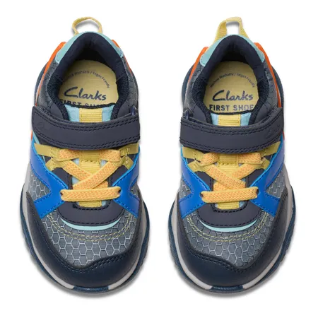 UK 5 Grey Combo Feather Pace Trainers