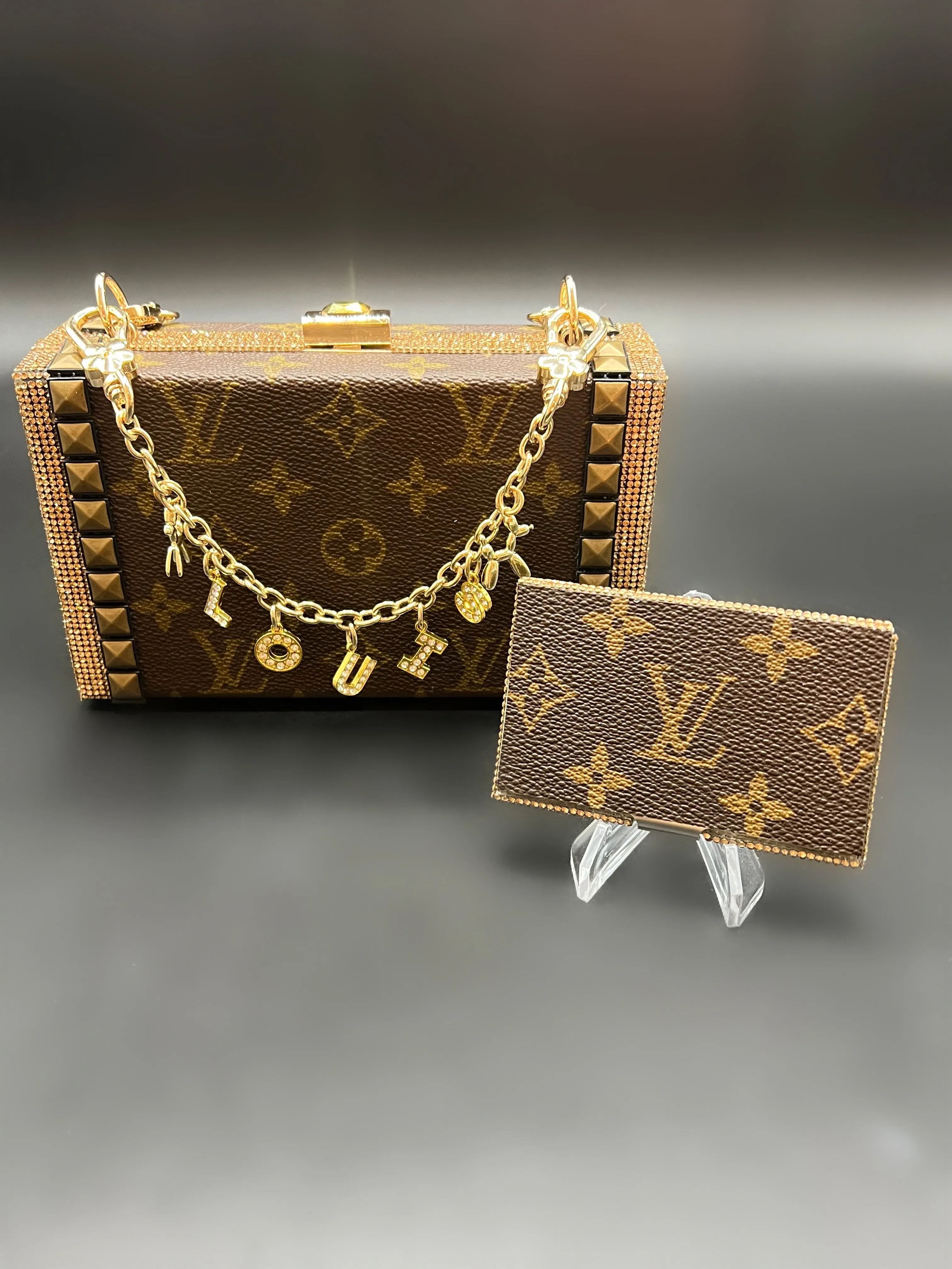 Upcycled Golden Studs
