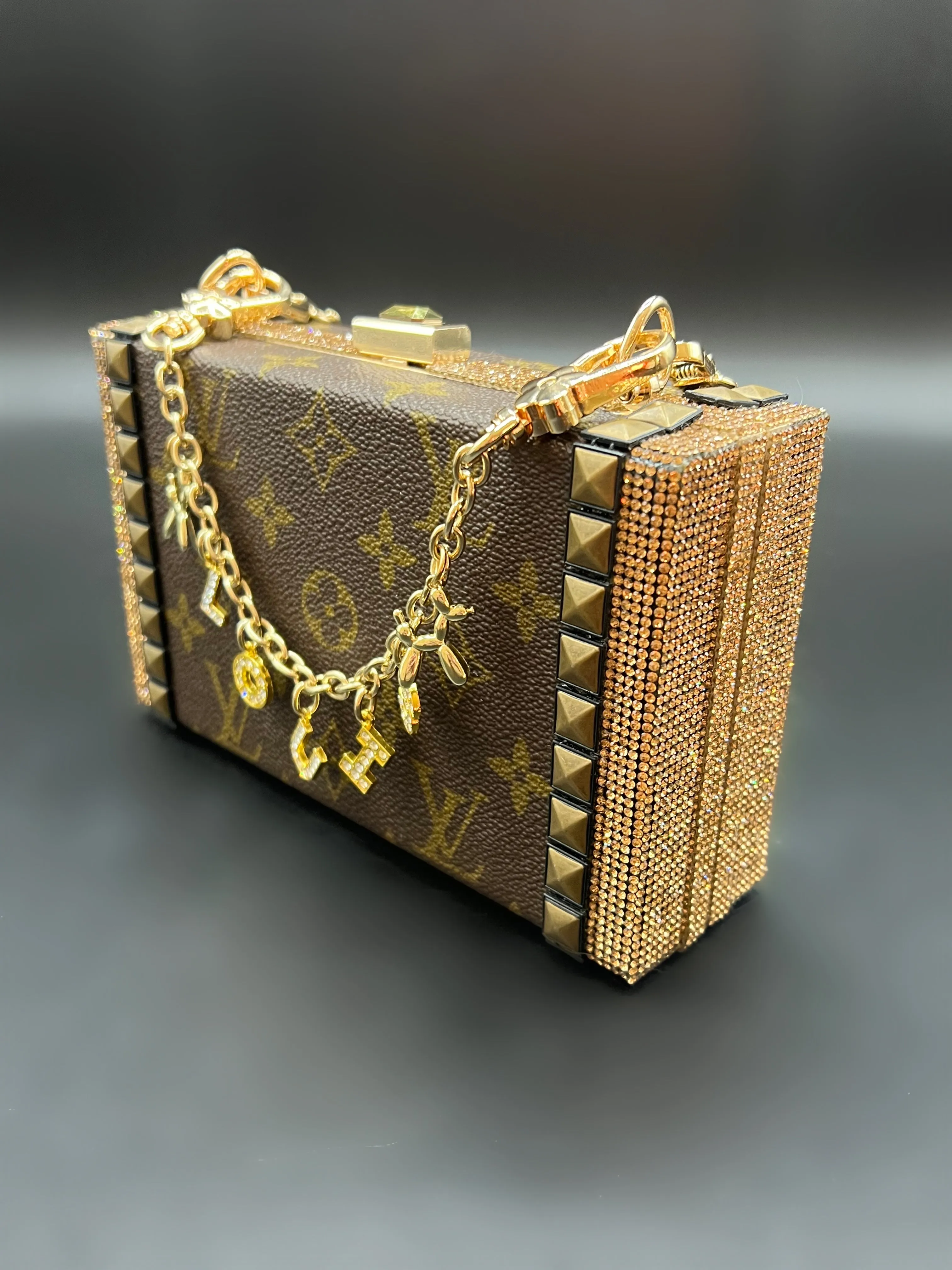 Upcycled Golden Studs