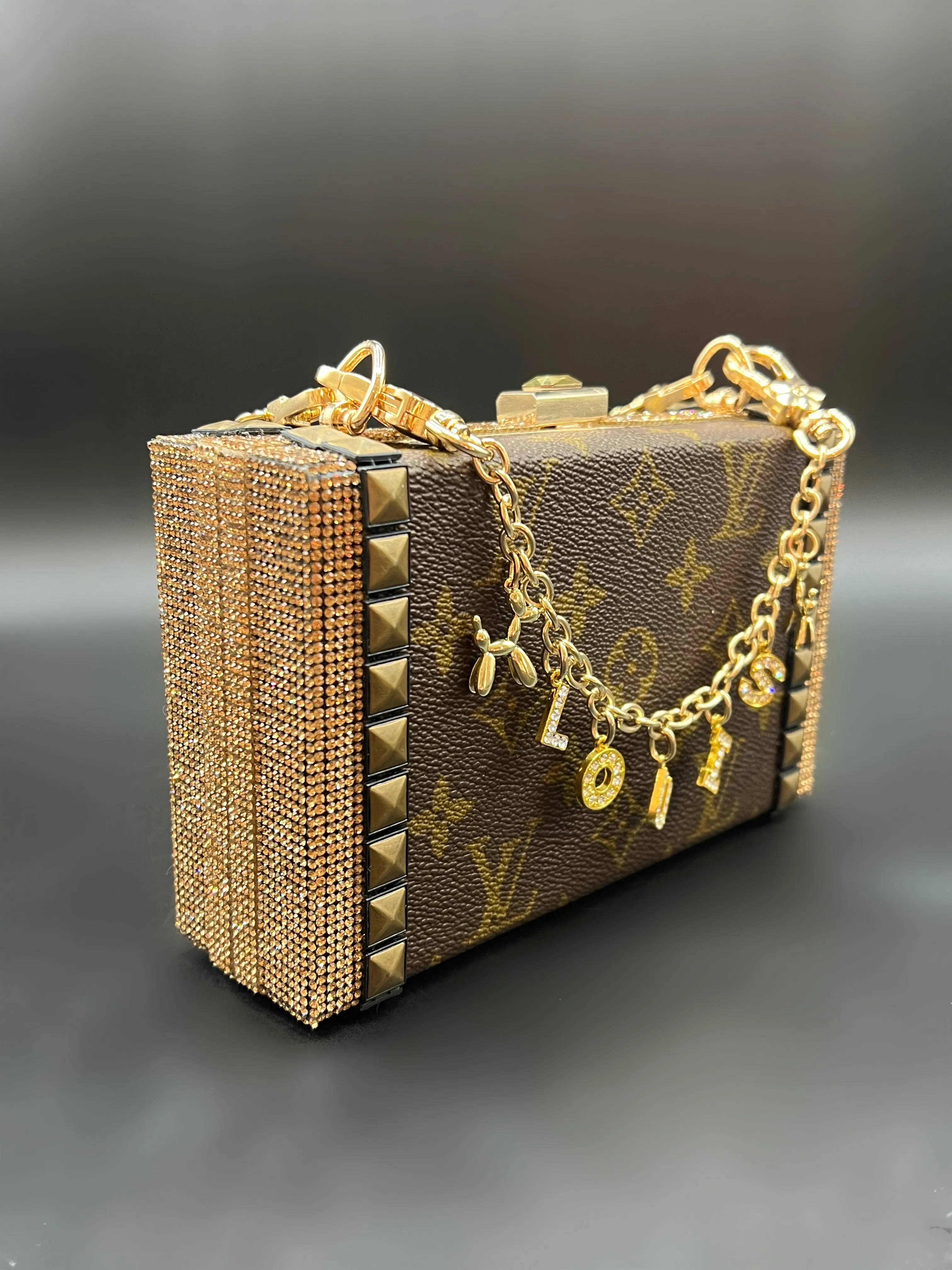 Upcycled Golden Studs