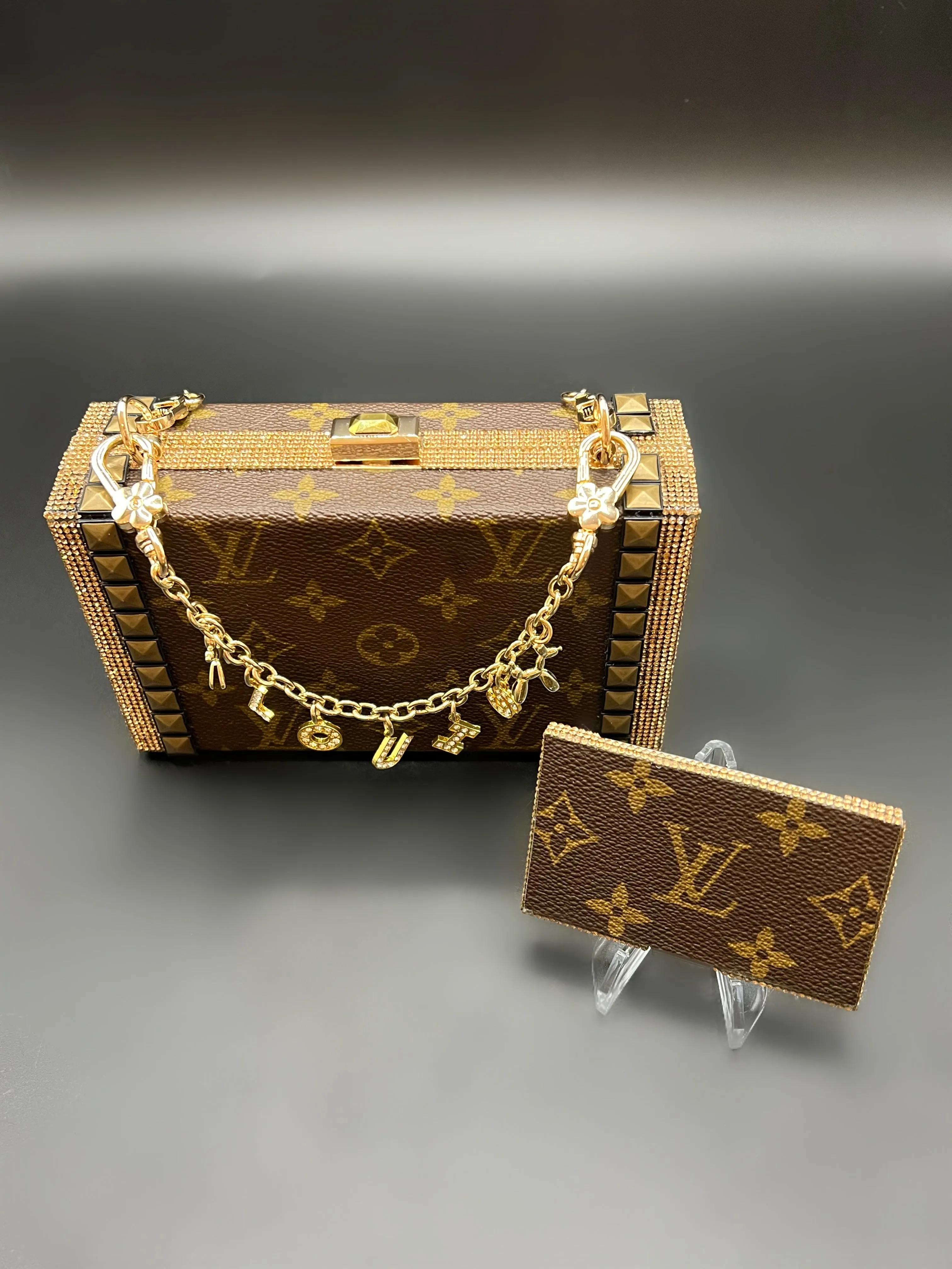 Upcycled Golden Studs