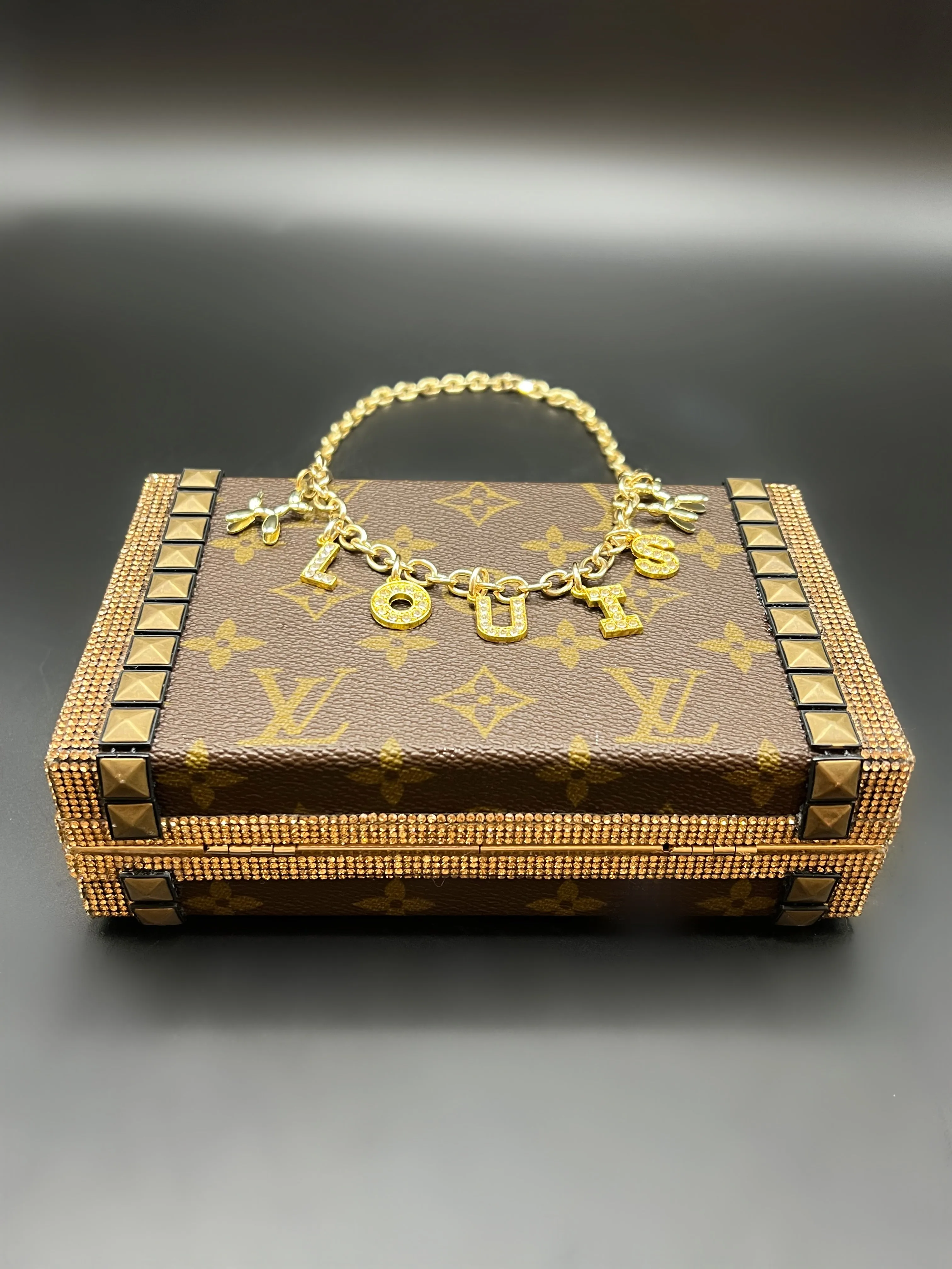 Upcycled Golden Studs