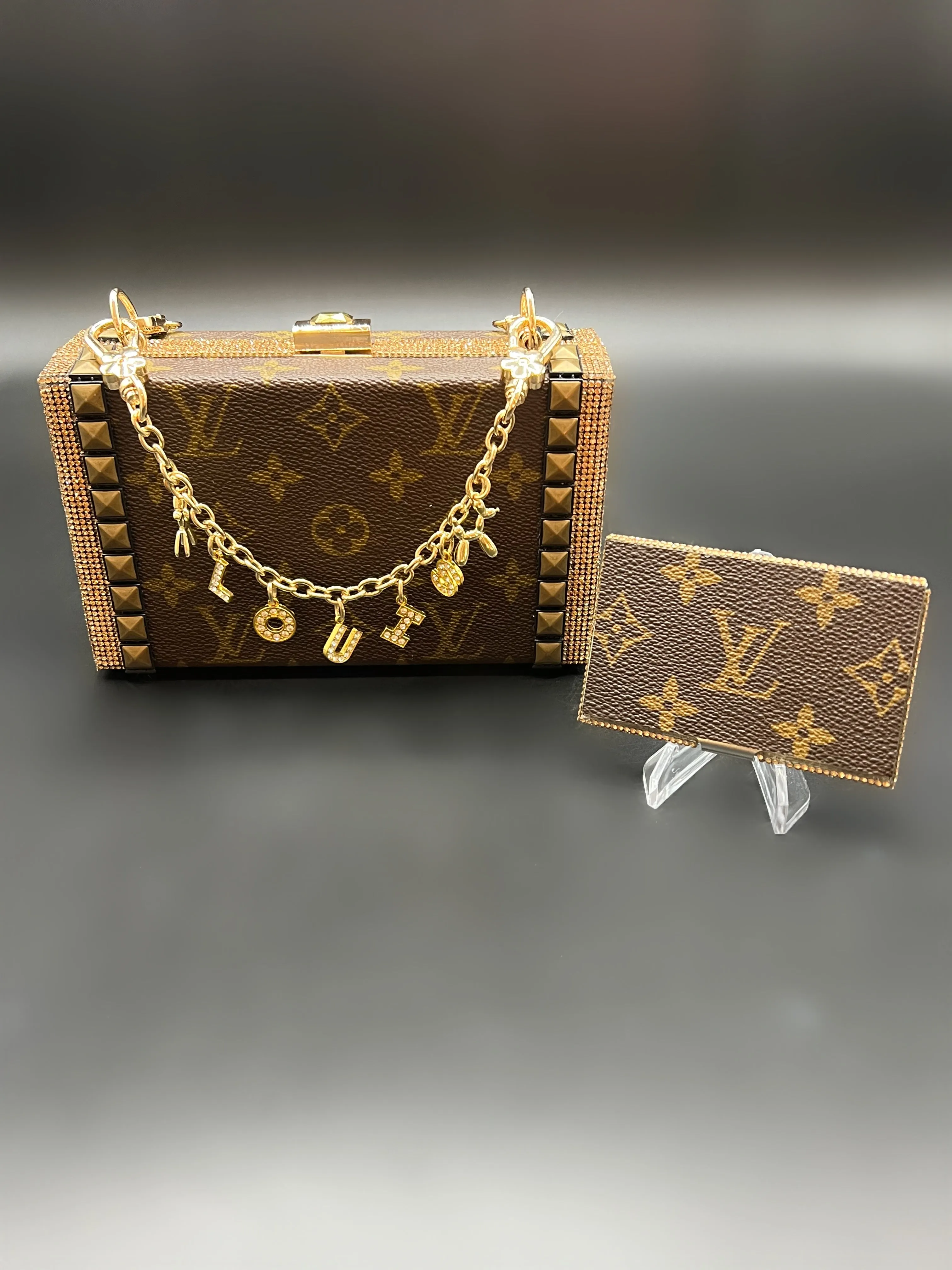 Upcycled Golden Studs