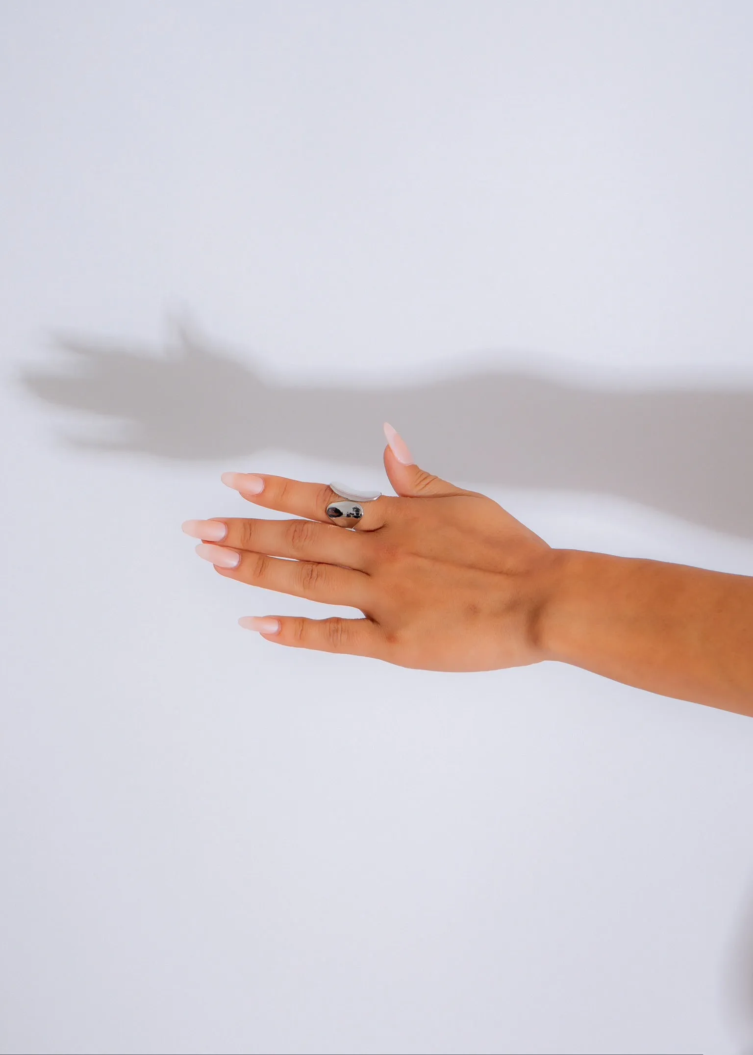 Waveform Band Ring Silver