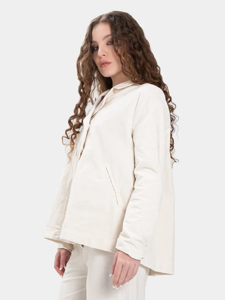 Welt Pocket Velvet Jacket