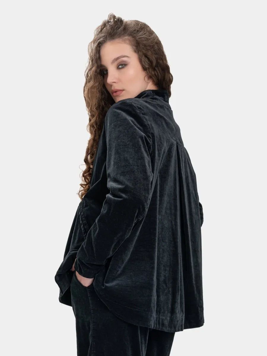 Welt Pocket Velvet Jacket