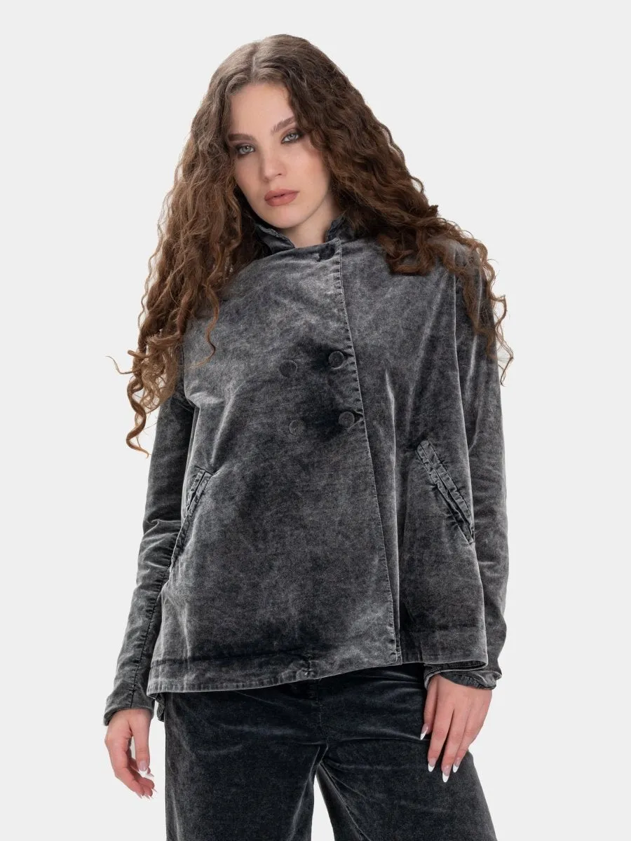 Welt Pocket Velvet Jacket
