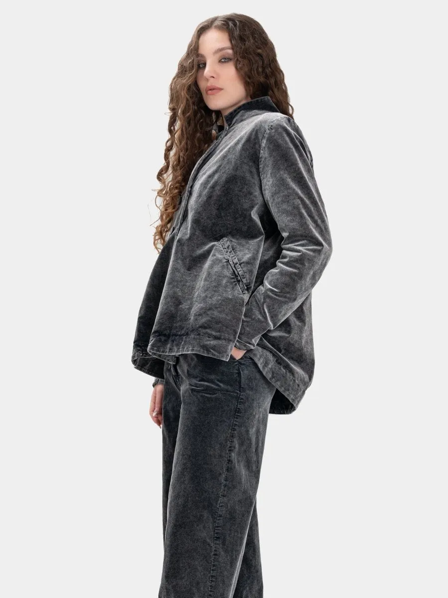 Welt Pocket Velvet Jacket