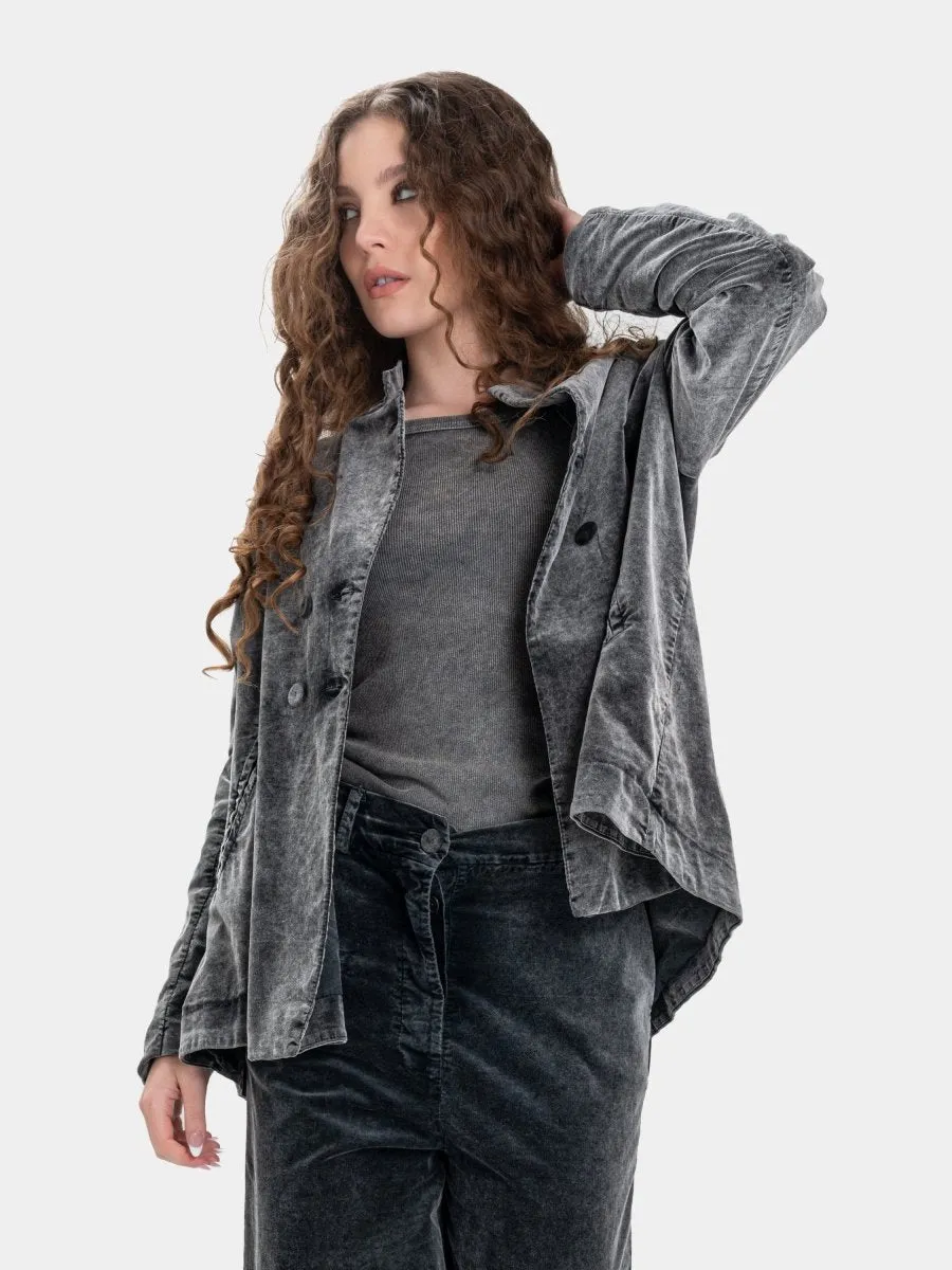 Welt Pocket Velvet Jacket