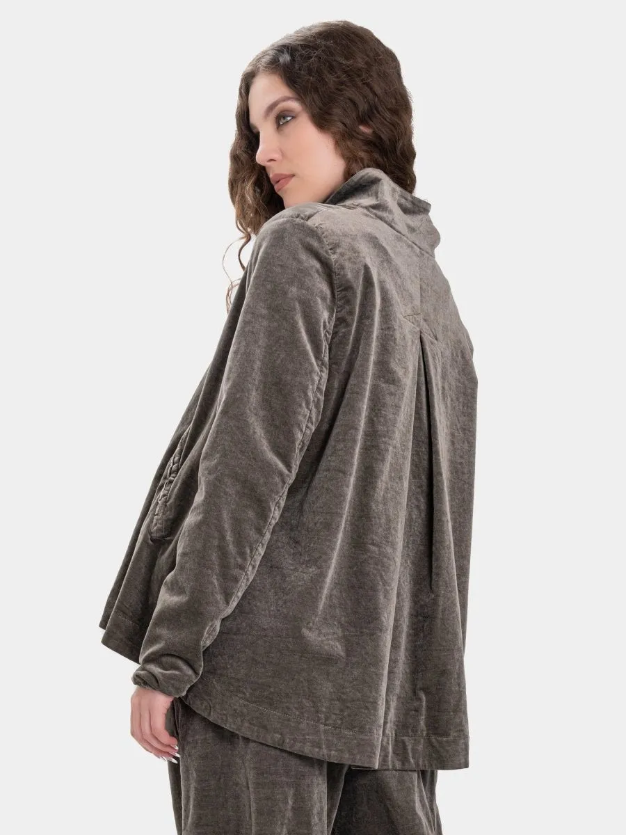 Welt Pocket Velvet Jacket