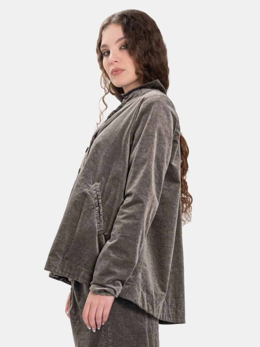 Welt Pocket Velvet Jacket