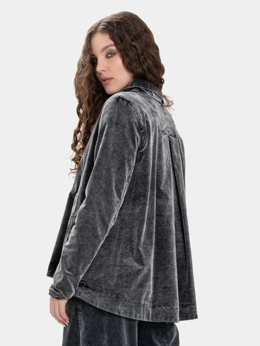 Welt Pocket Velvet Jacket