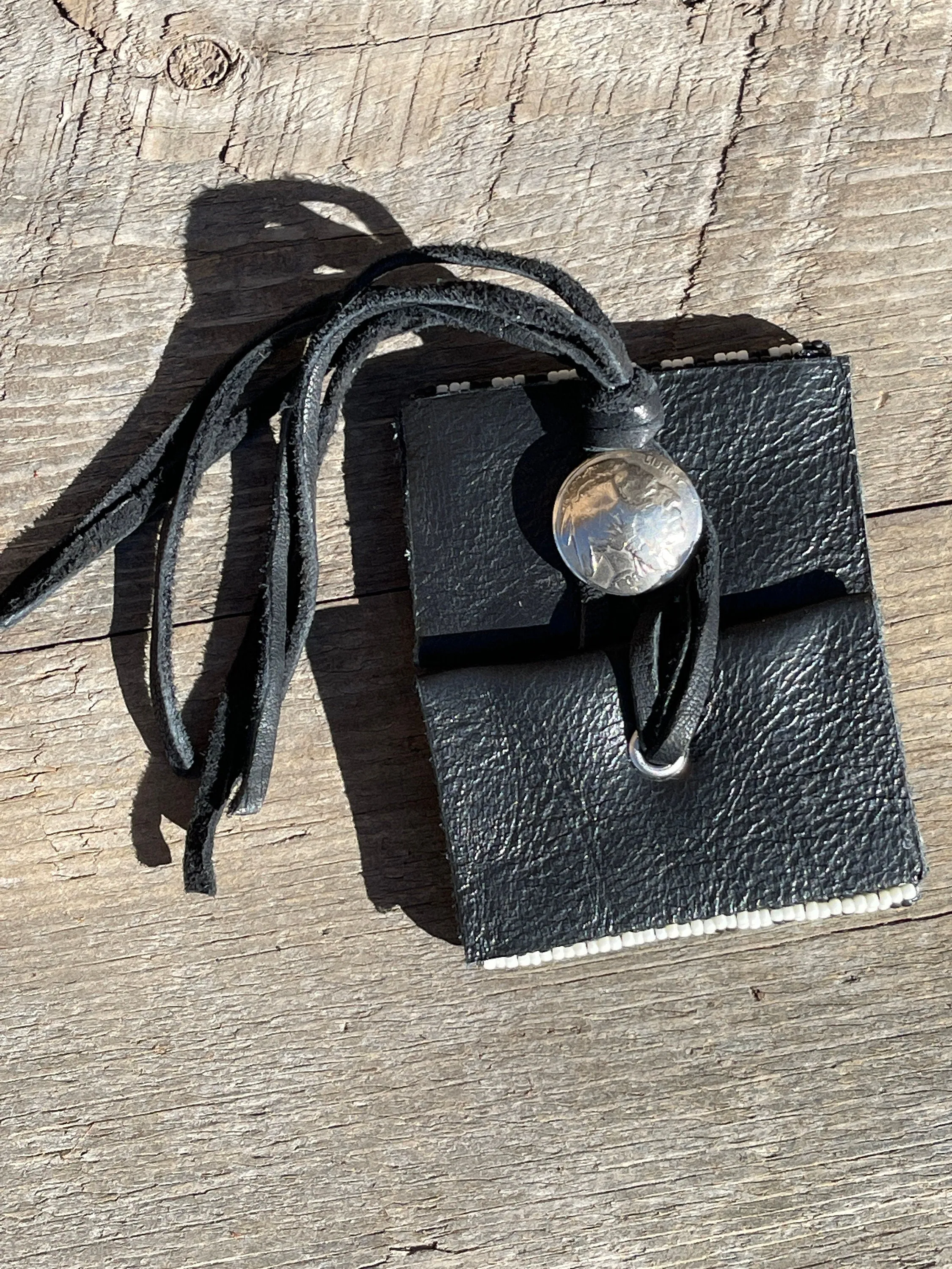 Western Beaded Leather Cuff