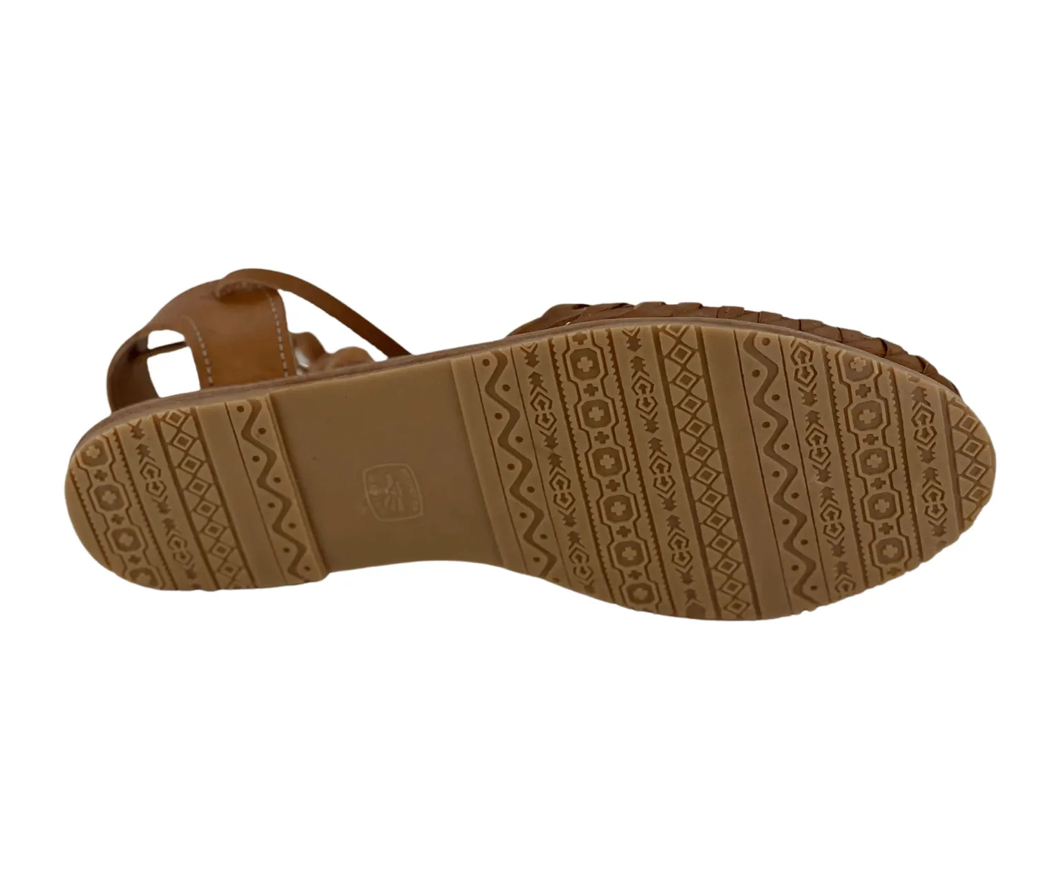 Women’s Tan Flower Lace-Up Sandles
