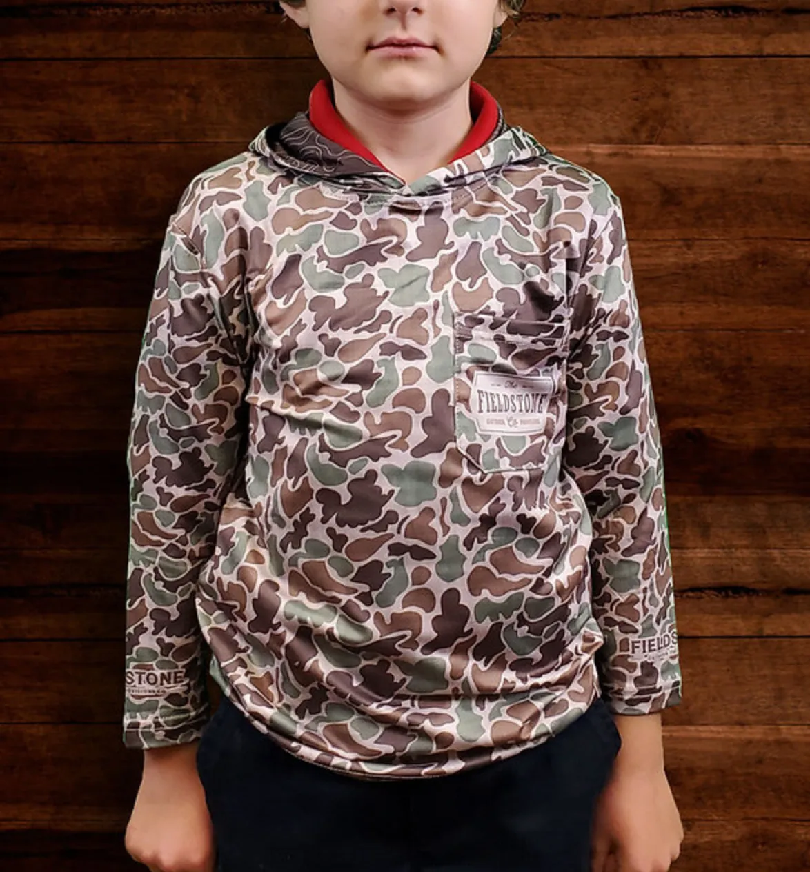 Youth Dry-Fit Camo Hoodie