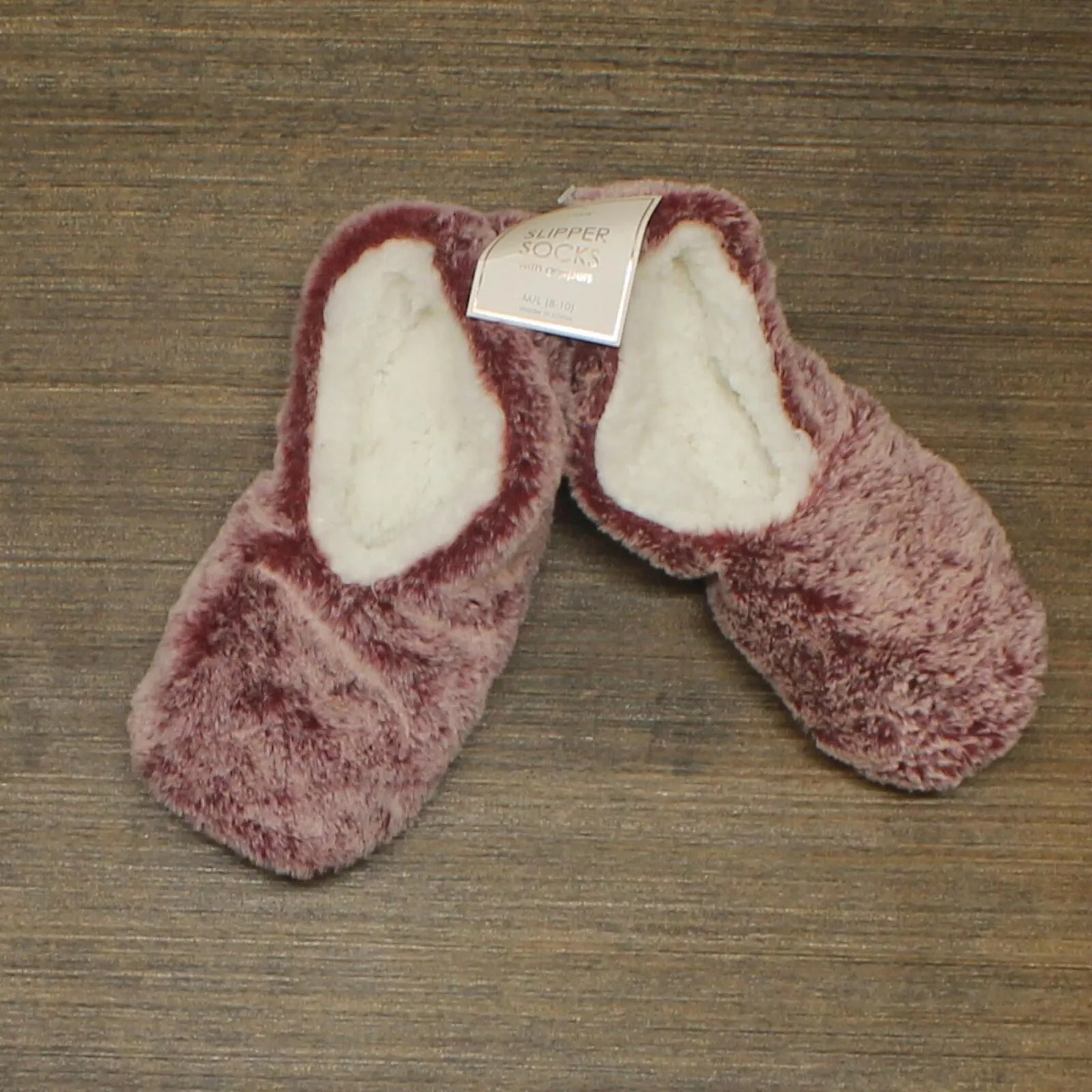 ZUZIFY Women's Faux Fur Pull On Slipper Sock FXL-4179